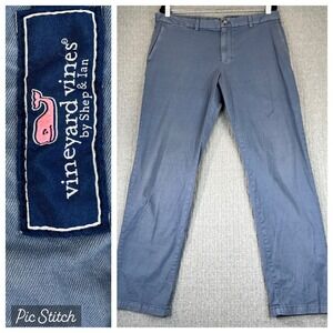 Vineyard Vines Breaker Pants Mens 34X30 Blue Chinos Casual Everyday‎ Comfort